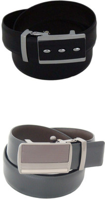 

SFA Men Formal Black Artificial Leather Reversible Belt, Blackbrown361615