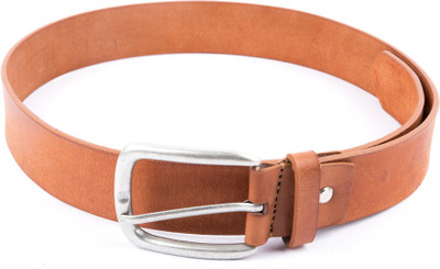 Leather Hub Men Casual Tan Genuine Leather Belt