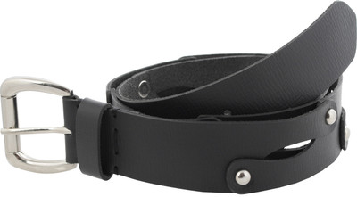 

tZaro Men Casual Black Genuine Leather, Metal Belt