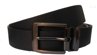 

AGD Men Formal Black Genuine Leather Belt