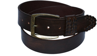 

Pellezzari Men Casual Brown Genuine Leather Belt