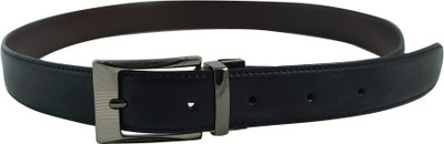 

Burdy Men Formal Black Artificial Leather Reversible Belt