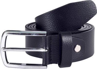 

Lino Perros Men Formal Black Genuine Leather Belt
