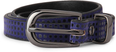 

People Women Blue Genuine Leather Belt