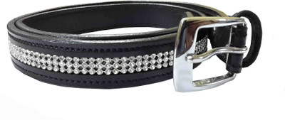 

Sterling Germany Women Casual, Evening, Party Black Genuine Leather Belt, Black-01