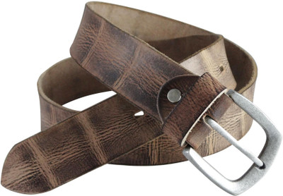 Moores Men Casual Brown Genuine Leather Belt