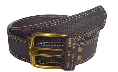

Aam Shopping Men Black Artificial Leather Belt