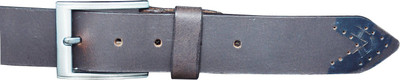 

Adhaans Men Casual Brown Genuine Leather Belt, Dark brown