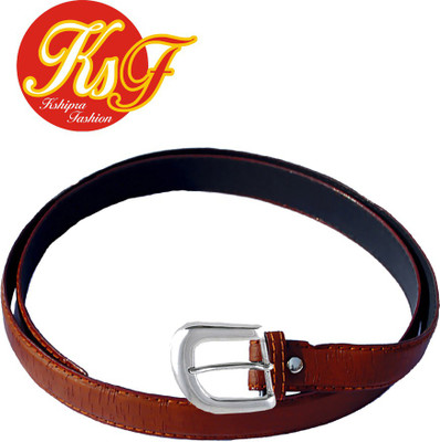 

Kshipra Fashion Girls Casual, Party, Formal, Evening Brown Artificial Leather Belt