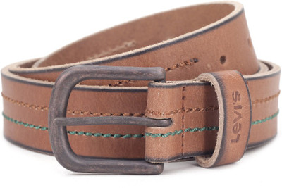 

Levi's Men Tan Genuine Leather Belt