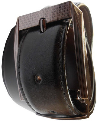 

AmahapGlamourDaze Men Formal Black Synthetic Belt