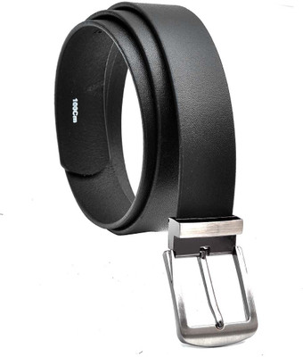

Hawai Men Casual, Formal Black Genuine Leather Reversible Belt, Black-06