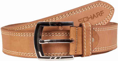 

Scharf Men Formal, Casual Beige Genuine Leather Belt, Brown 2005