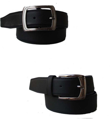 

Klaska Men Casual Black Genuine Leather Belt