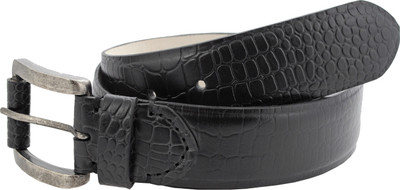 

tZaro Men Casual Black Genuine Leather, Metal Belt