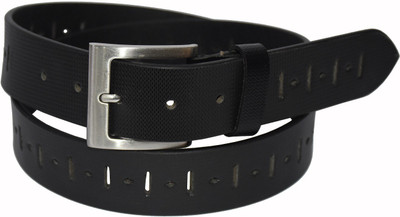 

Pellezzari Men Casual Black Genuine Leather Belt