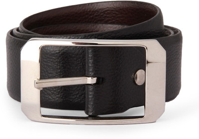 

Peter England Men Black Genuine Leather Belt