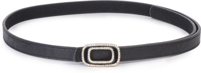 

Buckle Up Women Black Artificial Leather Belt