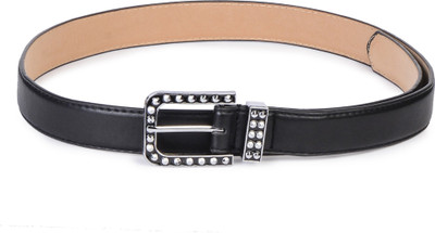 

Buckle Up Women Black Artificial Leather Belt