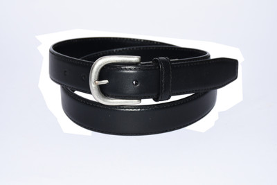 

Pellezzari Men Formal Black Genuine Leather Belt