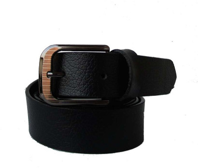 

Klaska Men Casual Black Genuine Leather Belt