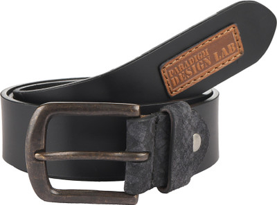 

Paradigm Design Lab Men Casual Black Genuine Leather Belt