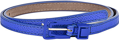 

Buckle Up Women Formal Blue Artificial Leather Belt