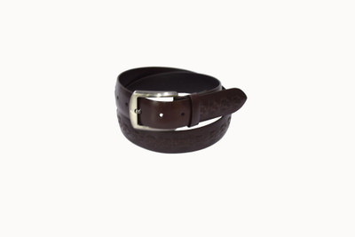 

Pellezzari Men Casual Brown Genuine Leather Belt