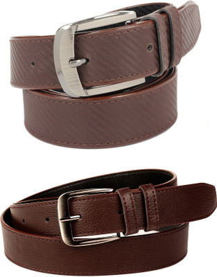 

Calibro Men Casual Brown Texas Leatherite Belt