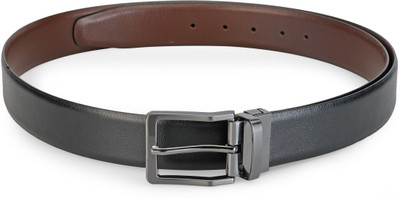 

Teakwood Men Black Genuine Leather Belt