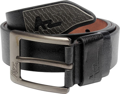 

Stylemax Men Casual Black Artificial Leather Belt, Black-990