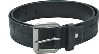 

Pacific Gold Men Casual Black Genuine Leather Belt