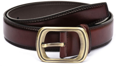 

Buckle Up Men Formal Brown Artificial Leather Belt