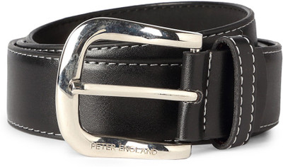 

Peter England Men Black Artificial Leather Belt