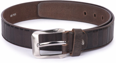 

Buckle Up Men Brown Genuine Leather Belt