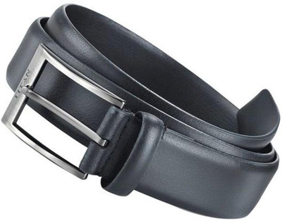 

OODI Men Black Genuine Leather Belt