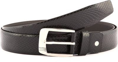 

Buckle Up Men Formal Black Genuine Leather Belt