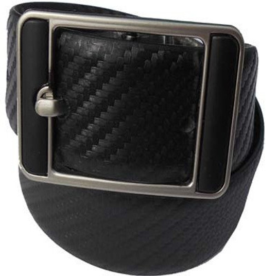 M&Ms Men Formal Black Genuine Leather Reversible Belt
