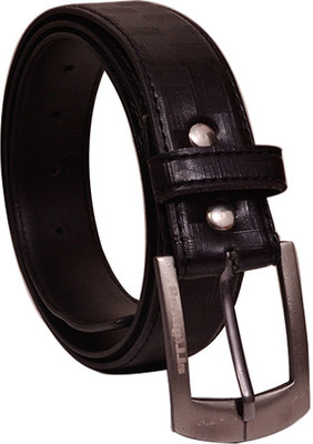 

Elligator Men Casual, Formal, Party Black Artificial Leather Belt, Black-1