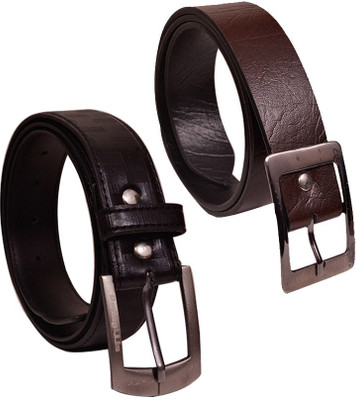 

Elligator Men Casual, Formal, Party Black, Brown Artificial Leather Belt