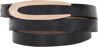 

Calvino Women Casual, Formal Black Artificial Leather Belt