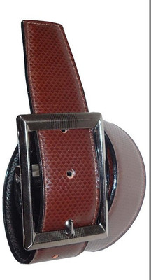 

AmahapGlamourDaze Men Formal Brown Artificial Leather Belt