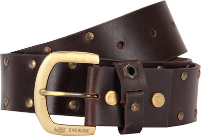 

Flying Machine Men Brown Genuine Leather Belt