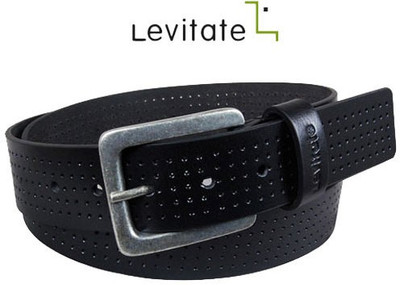 

Levitate Men Casual Black Genuine Leather Reversible Belt
