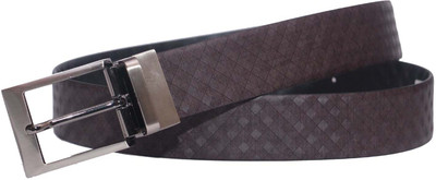 

PRUG Men Formal Brown Genuine Leather Reversible Belt