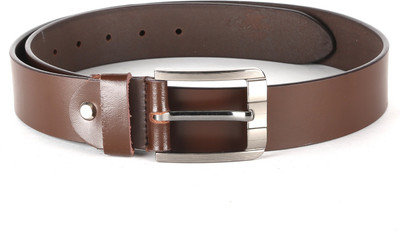 

The Deer Club Men Casual Brown Genuine Leather Belt