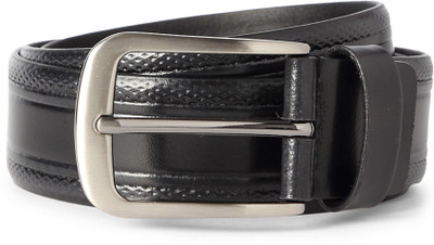 Peter England Men Black Genuine Leather Belt