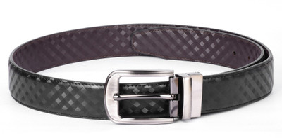 

Buckle Up Men Black Artificial Leather Belt