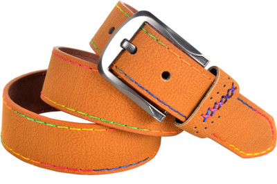 61% OFF on Drakemen Men Casual Brown Artificial Leather Belt