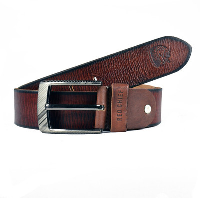 

Red Chief Men Brown Genuine Leather Belt, 003